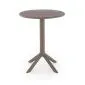 Stolik ogrodowy CALVO 60x60 khaki z tworzywa PVC do ogródka restauracyjnego I sklep meblowy MIRAT.