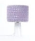 Lampa stołowa COTTON WOOD fioletowa do pokoju dziecięcego | MIRAT.