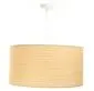 Lampa wisząca NATURAL RATTAN 50 beżowa walec tkanina | MIRAT.