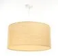 Lampa wisząca NATURAL RATTAN 50 beżowa walec tkanina | MIRAT.