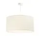 Lampa wisząca NATURAL CREAM 50 kremowa płócienna minimalistyczna | MIRAT.