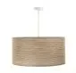 Lampa wisząca NATURAL BAMBOO 50 beżowa tkanina w stylu boho | MIRAT.