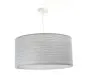 Lampa wisząca NATURAL SILVER 50 jasnoszara nad stół w stylu boho | MIRAT.