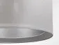 Lampa wisząca DUO LEN LIGHT 003-60 szara/srebrna lniana I sklep meblowy MIRAT.