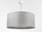 Lampa wisząca DUO LEN LIGHT 003-50 szara/srebrna z podwójnym abażurem I sklep meblowy MIRAT.