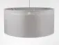 Lampa wisząca DUO LEN LIGHT 003-60 szara/srebrna lniana I sklep meblowy MIRAT.
