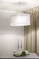 Lampa wisząca DUO LEN LIGHT 003-50 szara/srebrna z podwójnym abażurem I sklep meblowy MIRAT.
