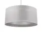 Lampa wisząca DUO LEN LIGHT 003-60 szara/srebrna lniana I sklep meblowy MIRAT.