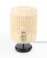 Lampa stołowa BOHO MIDI BLACK rattan naturalny do sypialni | MIRAT. w stylu  kolekcja