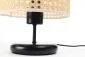 Lampa stołowa BOHO MIDI BLACK rattan naturalny do sypialni | MIRAT. w stylu  kolekcja