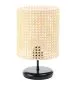 Lampa stołowa BOHO MIDI BLACK rattan naturalny do sypialni | MIRAT. w stylu  kolekcja