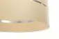 Lampa wisząca SIMPLY GLAMOUR 30 kremowa ze srebrnym paskiem do jadalni | MIRAT. w stylu  kolekcja