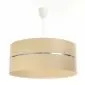 Lampa wisząca SIMPLY GLAMOUR 30 kremowa ze srebrnym paskiem do jadalni | MIRAT. w stylu  kolekcja