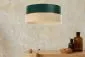 Lampa wisząca SIMPLY GLAMOUR 30 zielona/kremowa w stylu glamour | MIRAT. w stylu kolekcja