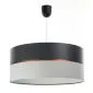 Lampa wisząca SIMPLY GLAMOUR 30 jasnoszara/ciemnoszara w stylu glamour | MIRAT. w stylu  kolekcja