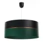 Lampa wisząca SIMPLY GLAMOUR 40 zielona/czarna z tworzywa PCV | MIRAT.