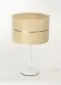 Lampa stołowa SIMPLY GLAMOUR kremowa na metalowej nodze | MIRAT.