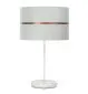 Lampa stołowa SIMPLY GLAMOUR biała w stylu glamour | MIRAT.