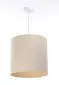 Lampa wisząca BOHO LEN TUBA 40 kremowa nad stół w stylu boho | MIRAT.