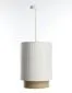 Lampa wisząca DUO LAMI LINE 25 biała/jutowa w stylu boho I sklep meblowy MIRAT.