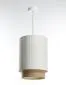 Lampa wisząca DUO LAMI LINE 25 biała/jutowa w stylu boho I sklep meblowy MIRAT.