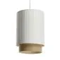 Lampa wisząca DUO LAMI LINE 25 biała/jutowa w stylu boho I sklep meblowy MIRAT.