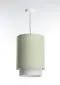 Lampa wisząca DUO LAMI LINE 25 zielona/kremowa minimalistyczna I sklep meblowy MIRAT.
