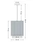 Lampa wisząca DUO LAMI LINE 25 zielona/kremowa minimalistyczna I sklep meblowy MIRAT.