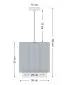 Lampa wisząca DUO LAMI LINE 30 biała elegancka I sklep meblowy MIRAT.
