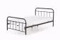 Łóżko LINDA 120x200 czarne metalowe dwuosobowe | MIRAT. styl LOFT