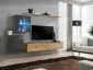 Meblościanka SWITCH XV wisząca z podświetleniem LED | MIRAT. w stylu  kolekcja SWITCH