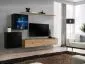Meblościanka SWITCH XV wisząca z podświetleniem LED | MIRAT. w stylu  kolekcja SWITCH