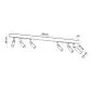 Plafon EYETECH 6 czarny | sklep MIRAT  kolekcja eyetech