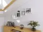 Nowoczesna półka ALESIA 3 czarna wisząca | MIRAT. w stylu LOFT kolekcja