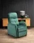 Fotel FELIPE 2 VELVET ciemnozielony rozkładany do salonu | MIRAT. styl LOFT