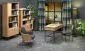 Szafka RTV SMART dąb/czarna stojąca z półką w stylu Vintage | MIRAT. w stylu VINTAGE kolekcja SMART