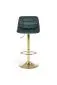 Hoker H-120 VELVET zielony/złoty regulowany I sklep meblowy MIRAT. styl GLAMOUR
