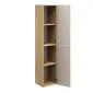 Szafka łazienkowa OCEAN BEIGE 80-01-2D 35cm dąb olejowany/beżowa wiszący słupek I sklep meblowy MIRAT. styl GLAMOUR