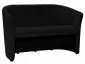 czarna sofa dwuosobowa TM-2 czarna