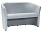 Szara tapicerowana sofa do salonu nowoczesna z podłokietnikami TM-2