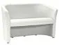 Biała sofa dwuosobowa do salonu tapicerowana nowoczesna TM-2