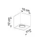 Plafon QUAD 1 szary | sklep MIRAT  kolekcja quad