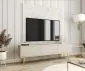 Szafka RTV KARL 175cm wisząca/stojąca kaszmirowy mat do salonu I sklep meblowy MIRAT. styl GLAMOUR