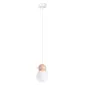 Lampa wisząca PEKKA 1 biała/naturalne drewno | sklep MIRAT kolekcja pekka