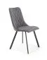Krzesło K450 VELVET szare tapicerowane do salonu | MIRAT. styl GLAMOUR, LOFT