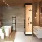 Wieszak na ręczniki KDM-02 czarny łazienkowy stojący drabinka | MIRAT. styl LOFT