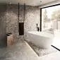 Wieszak na ręczniki WM-02 czarny metalowy wiszący | MIRAT. styl LOFT