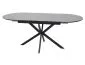 Owalny stół ceramiczny Gaston 140(180)x80 cm szary | MIRAT styl LOFT
