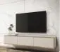 Szafka RTV KARL 175cm wisząca/stojąca kaszmirowy mat do salonu I sklep meblowy MIRAT. styl GLAMOUR