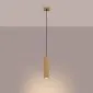 Lampa wisząca KARBON 1 złoty | sklep MIRAT  kolekcja karbon
